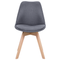Beliani DAKOTA - Dining room chair - Gray - Polyester