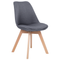 Beliani DAKOTA - Dining room chair - Gray - Polyester