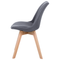 Beliani DAKOTA - Dining room chair - Gray - Polyester