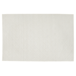 Beliani ELLEK - Short pile rug - White - 140 x 200 cm - Wool
