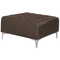 Beliani ABERDEEN - Sofa U-shaped ottoman - Brown - 5 persons - Polyester