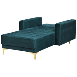 Beliani ABERDEEN - Chaise longue - Green - Symmetrical - Velvet