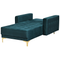 Beliani ABERDEEN - Chaise longue - Green - Symmetrical - Velvet