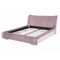 Beliani NANTES - Waterbed - Pink - 160 x 200 cm - Velvet