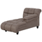 Beliani LORMONT - Chaise longue - Brown - Left side - Polyester