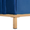 Beliani OSLO - Ottoman - Blue - Velvet