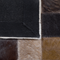 Beliani OKCULU - Patchwork rug - Brown - 160 x 230 cm - Cowhide leather