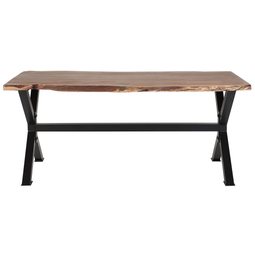 Beliani VALBO - Dining table - Light wood color - 95 x 180 cm - Acacia wood