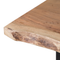Beliani VALBO - Dining table - Light wood color - 95 x 180 cm - Acacia wood