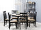 Beliani HOUSTON - Dining room chair - Black - Rubber wood