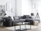 Beliani DOLVA - Corner sofa - Dark gray - Left side - 294 cm - Polyester