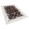 Beliani OKCULU - Patchwork rug - Brown - 140 x 200 cm - Cowhide leather