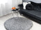Beliani CIDE - Shaggy rug - Black/White - 140 cm - Polyester