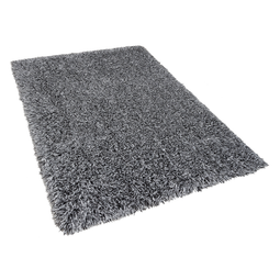 Beliani CIDE - Shaggy rug - Black/White - 140 x 200 cm - Polyester
