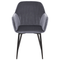 Beliani WELLSTON - Dining room chair - Gray - Velvet