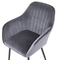 Beliani WELLSTON - Dining room chair - Gray - Velvet