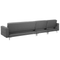 Beliani ABERDEEN - Corner sofa bed - Right side - 347 cm - Polyester