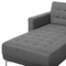 Beliani ABERDEEN - Corner sofa bed - Right side - 347 cm - Polyester