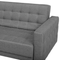Beliani ABERDEEN - Corner sofa bed - Right side - 347 cm - Polyester