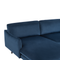 Beliani VINTERBRO - Corner sofa - Blue - Right side - 280 cm - Velvet