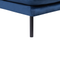 Beliani VINTERBRO - Corner sofa - Blue - Right side - 280 cm - Velvet