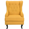 Beliani ALTA - Chesterfield armchair - Yellow - Polyester