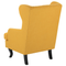 Beliani ALTA - Chesterfield armchair - Yellow - Polyester