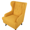 Beliani ALTA - Chesterfield armchair - Yellow - Polyester