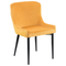 Beliani SOLANO - Dining room chair - Yellow - Velvet