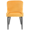 Beliani SOLANO - Dining room chair - Yellow - Velvet