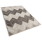 Beliani AYTEPE - Short pile rug - Gray - 160 x 230 cm - Cowhide leather
