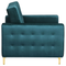 Beliani ABERDEEN - Chesterfield armchair - Green - Velvet