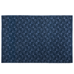 Beliani SAVRAN - Short pile rug - Blue - 140 x 200 cm - Wool