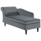 Beliani LUIRO - Chaise longue - Gray - Left side - Velvet