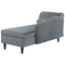 Beliani LUIRO - Chaise longue - Gray - Left side - Velvet