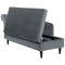 Beliani LUIRO - Chaise longue - Gray - Left side - Velvet