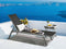 Beliani NOLI - Beach chair - Black - Steel