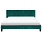 Beliani FITOU - Bed cover - Green - 180 x 200 cm - Velvet