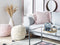 Beliani YANIKLAR - Decorative cushion - Pink - 40 x 40 cm - Cotton