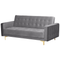 Beliani ABERDEEN - Living room set - Gray - Velvet