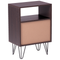 Beliani ARVIN L - Bedside table - Dark wood color - MDF