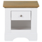 Beliani WINGLAY - Bedside table - White - Chipboard