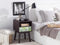 Beliani RODES - Bedside table - Dark wood color - MDF