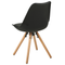 Beliani DAKOTA - Dining room chair - Matt Black - Synthetic material