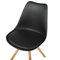 Beliani DAKOTA - Dining room chair - Matt Black - Synthetic material