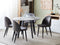 Beliani MOSBY - Round dining table - Gray - 110 cm - MDF