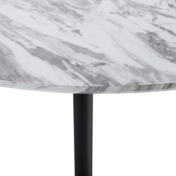Beliani MOSBY - Round dining table - Gray - 110 cm - MDF