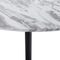 Beliani MOSBY - Round dining table - Gray - 110 cm - MDF