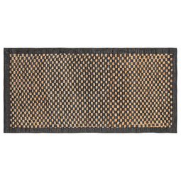 Beliani GERCE - Short pile rug - Black - 80 x 150 cm - Leather