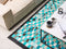 Beliani NiKFER - Short pile rug - Blue - 160 x 230 cm - Leather